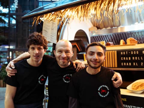 L’équipe de Rock’n Rolls, client Food Truck Store