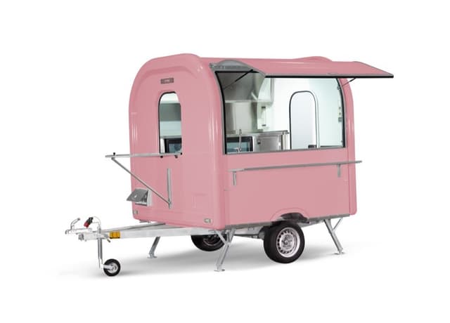 Remorque bar mobile Barista+ rose, format AIR 220